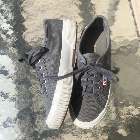 Superga Unisex Gray Cotu Classic S000010-M38 Sneakers Women's 6 Men's 4.5 - Picture 6 of 15